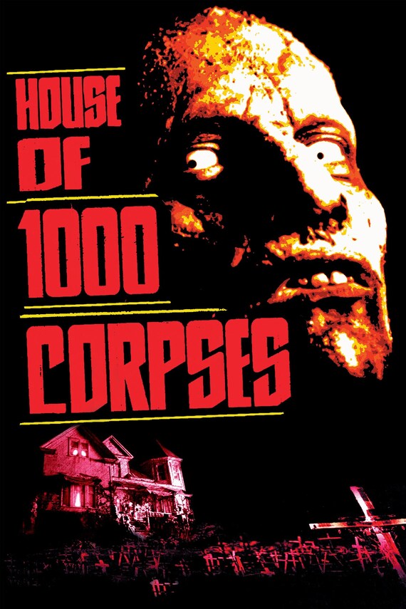 House of 1000 Corpses Movie Poster Rob Zombie - Etsy