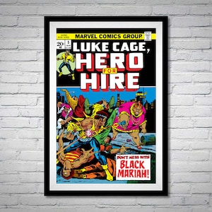 Luke Cage Hero for Hire Issue 5 Comic Book Poster Black Mariah