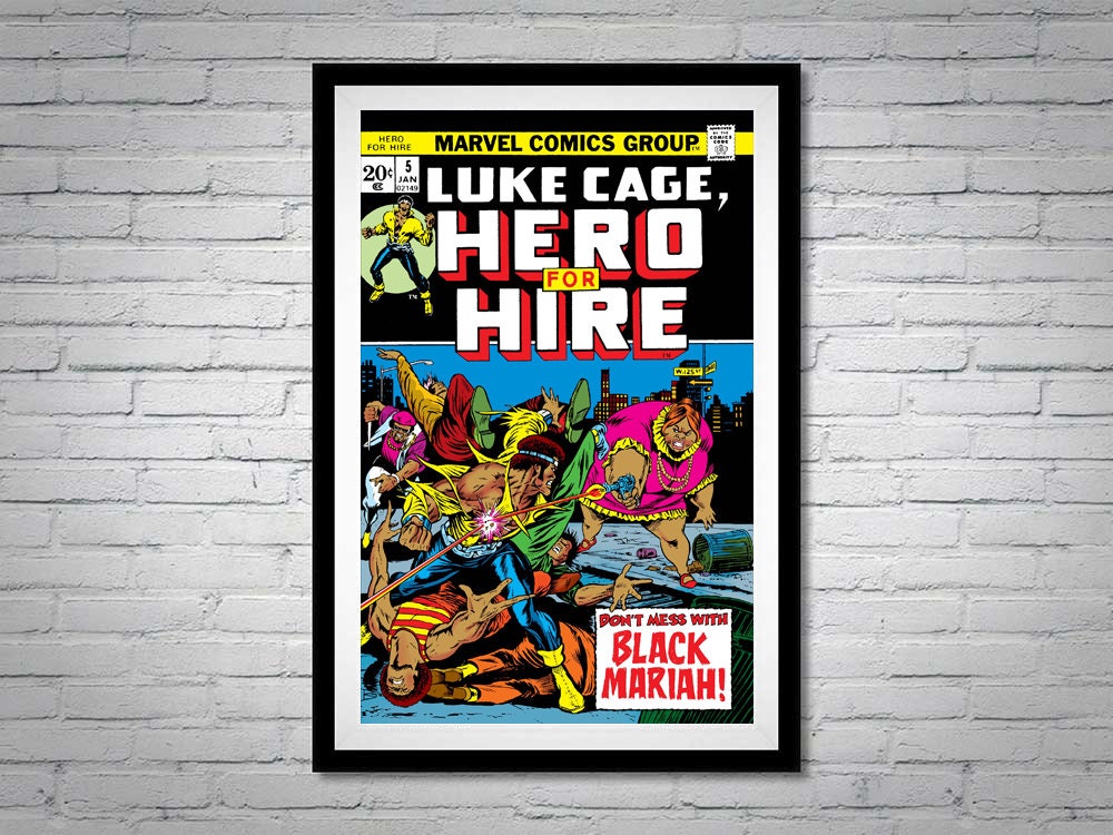 Luke Cage Hero for Hire Issue 5 Comic Book Poster Black Mariah - Etsy