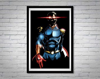 Homelander Red Eyes The Boys Poster