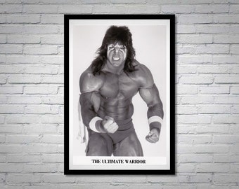 Ultimate Warrior Vintage Wrestler Poster