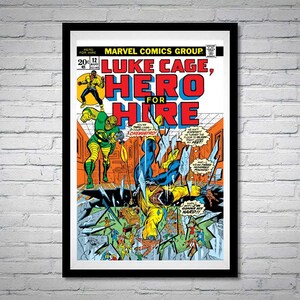 Luke Cage Hero for Hire Issue 12 Comic Book Poster Chemistro
