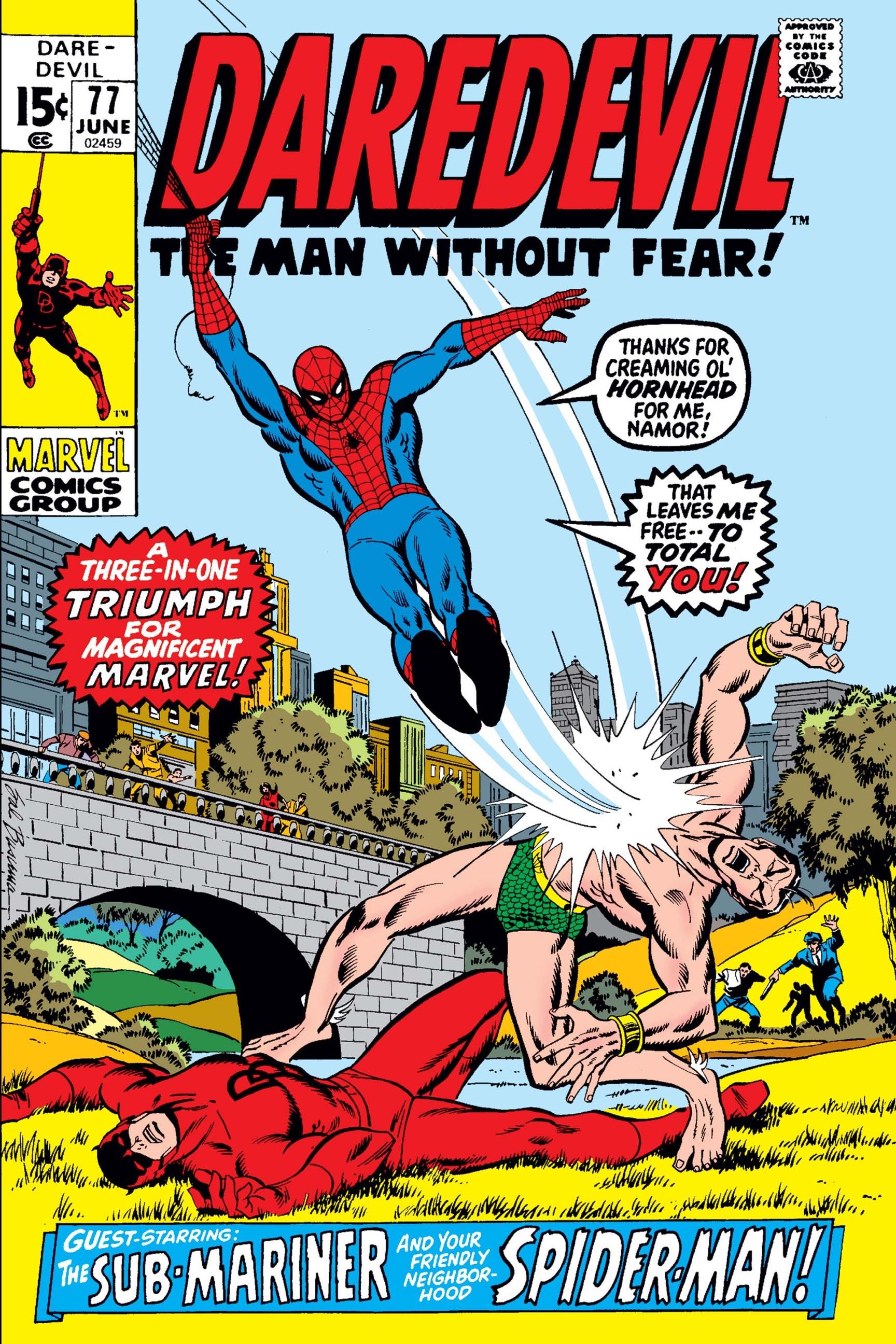 Daredevil the Man Without Fear Comic Book Poster Issue 77 Spider