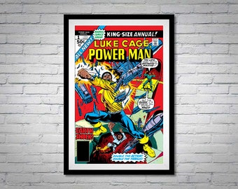 Luke Cage Power Man Número 1 Póster de cómic tamaño gigante