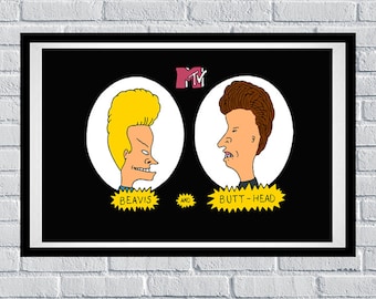 Beavis and Butt-head TV Show Poster - Etsy