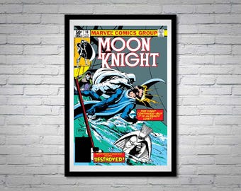 Moon Knight Issue 10 Comic Book Poster Destroyed