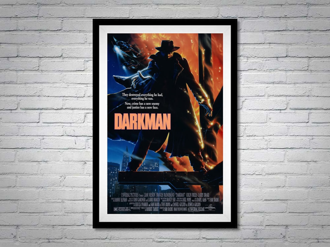 Darkman Movie Poster Liam Neeson - Etsy