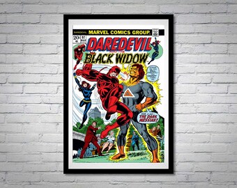 Afiche del cómic Daredevil y Black Widow, número 97, Dark Messiah, Matt Murdock