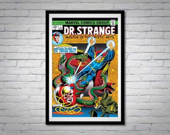 Dr. Doctor Strange Issue 1 Comic Book Poster Crystal Ball Master of the Mystic Arts