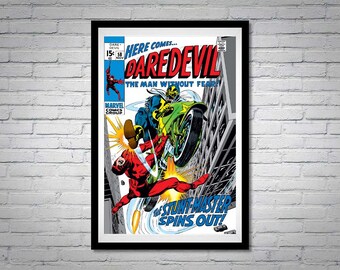 Daredevil Issue 58 Stunt-Master Comic Book Poster