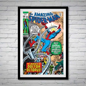 The Amazing Spider-Man Issue 88 Doctor Octopus Arms Comic Book Poster