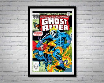 Ghost Rider Comic Book Issue 29 Poster Doctor Strange Johnny Blaze
