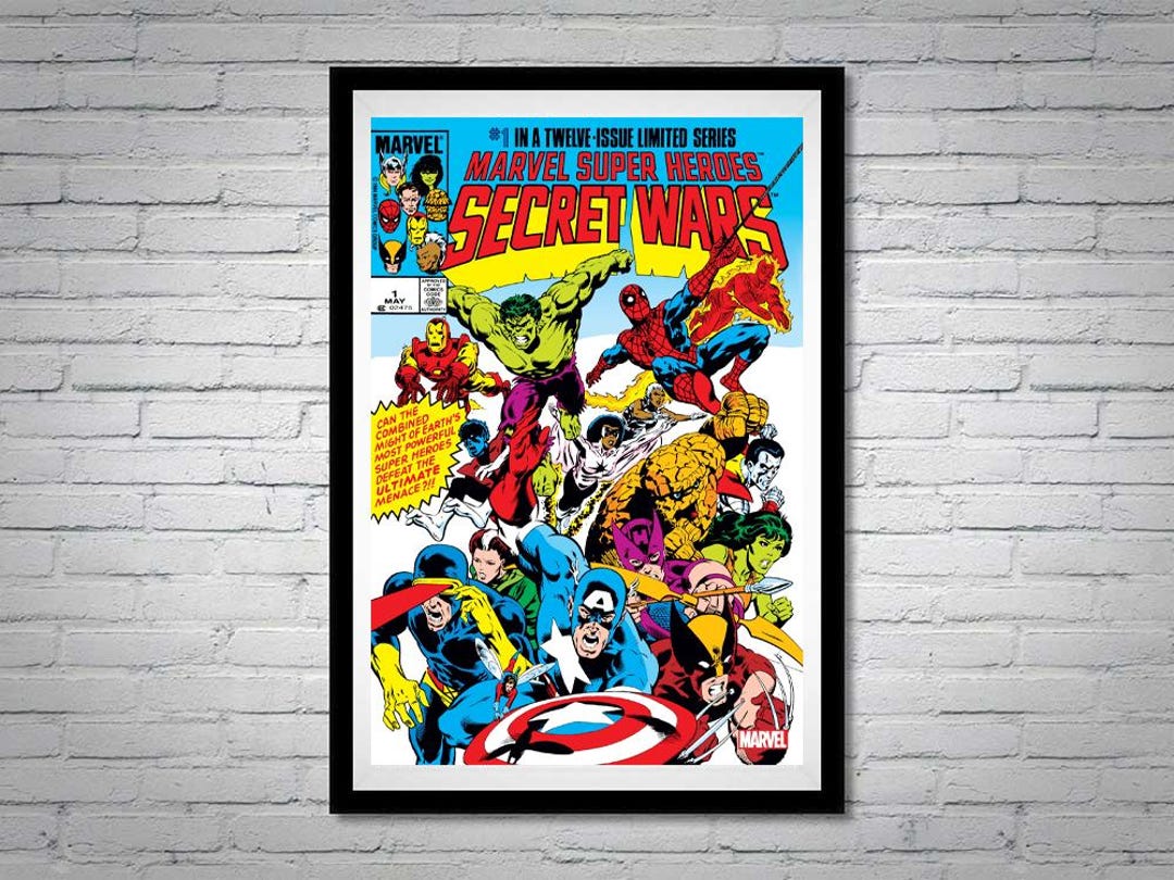 Secret Wars Issue 1 Comic Book Poster She Hulk Spider-man Hawkeye