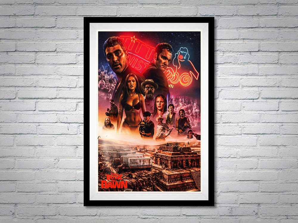 From Dusk Till Dawn Movie Art Poster Quentin Tarantino George