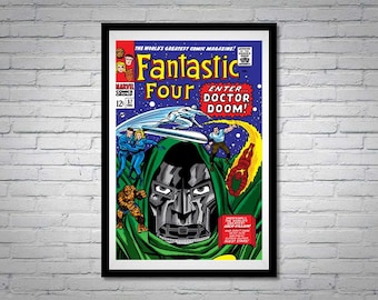 Fantastic Four Issue 57 Comic Book Poster Doctor Doom