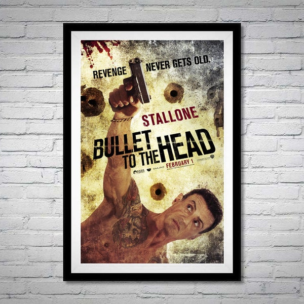 Bullet to the Head Movie Poster Sylvester Stallone Jason Momoa