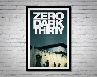 Zero Dark Thirty Movie Poster Jessica Chastain Chris Pratt Kyle Chandler