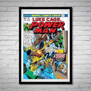 Luke Cage Power Man Issue 20 Comic Book Poster Cotton Mouth
