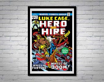Luke Cage Hero for Hire Issue 11 Comic Book Poster Dr. Death Wheel of Doom