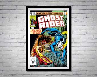 Ghost Rider Issue 51 Comic Book Poster Stay Off Clem's Road