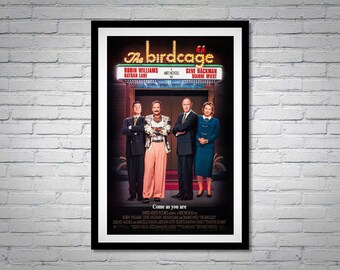 The Birdcage Movie Poster Robin Williams Nathan Lane