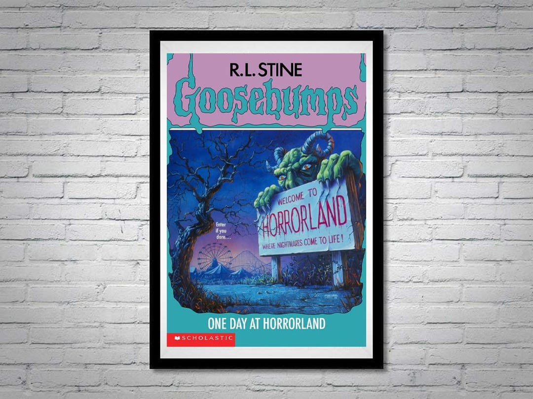 Goosebumps One Day at Horrorland Book Cover Poster Art - Etsy