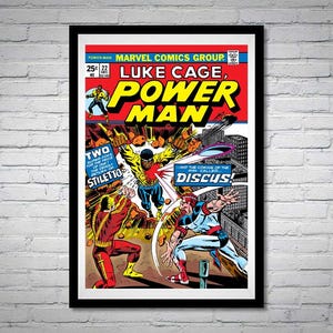 Luke Cage Power Man Issue 22 Comic Book Poster Discus Stiletto