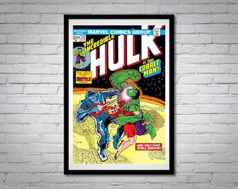 The Incredible Hulk Issue 174 Comic Book Poster Cobalt Man