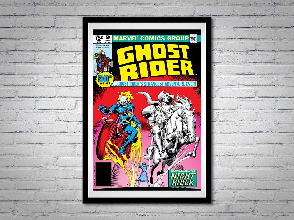 Ghost Rider Issue 50 Comic Book Poster Night Rider - Etsy
