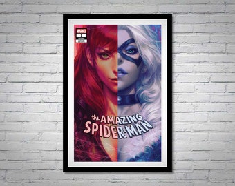 The Amazing Spider-Man Black Cat Mary Jane Watson Poster Variant 1