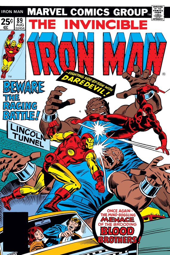 The Invincible Iron Man Comic Book Poster Issue 89 Daredevil Blood