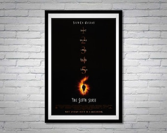 The Sixth Sense Movie Poster Bruce Willis Haley Joel Osment