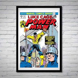 Luke Cage Power Man Issue 23 Comic Book Poster Security City