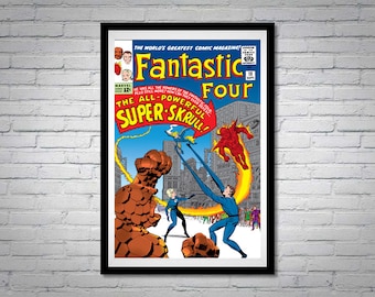 The Fantastic Four Issue 18 Super Skrull Comic Book Poster