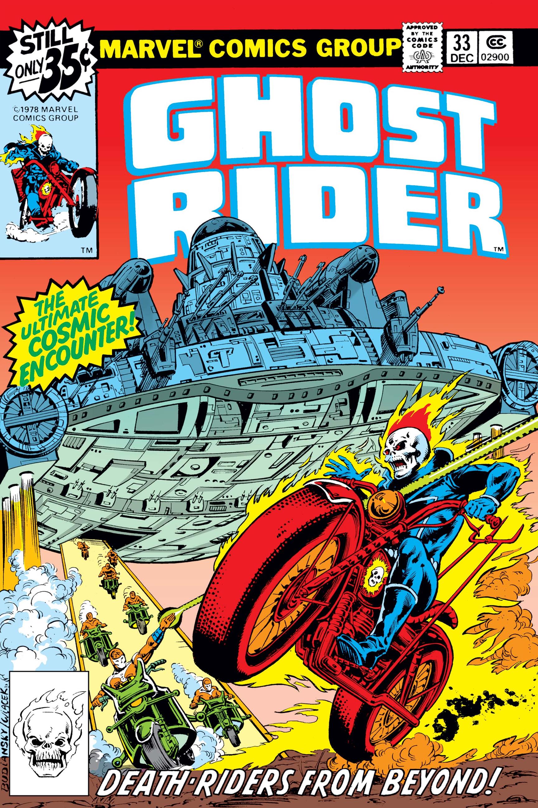 Ghost Rider Issue 33 Comic Book Poster Death Riders From Beyond Johnny ...