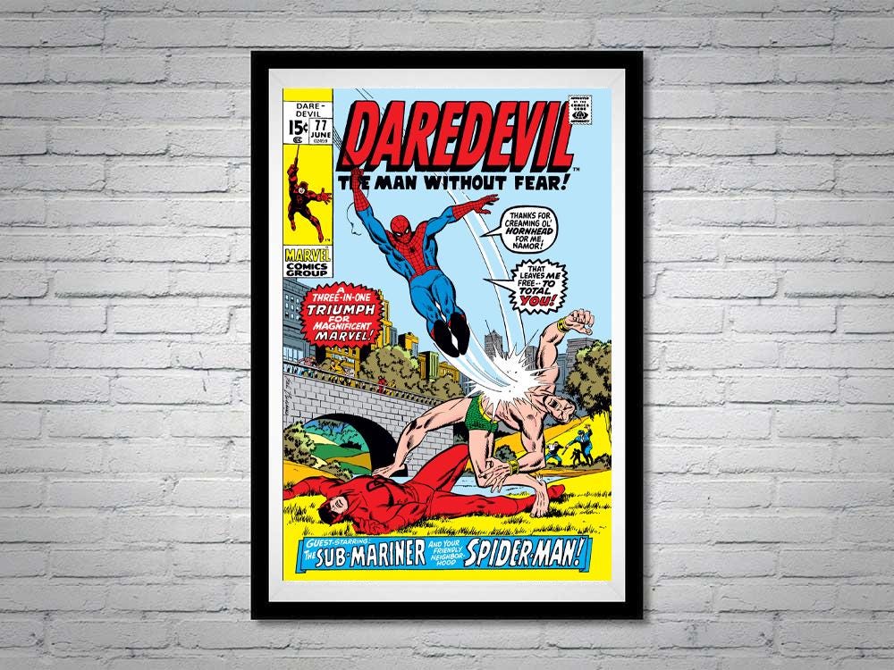 Daredevil the Man Without Fear Comic Book Poster Issue 77 Spider