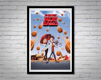 Cloudy With a Chance of Meat Balls Movie Poster Bill Hader Anna Faris