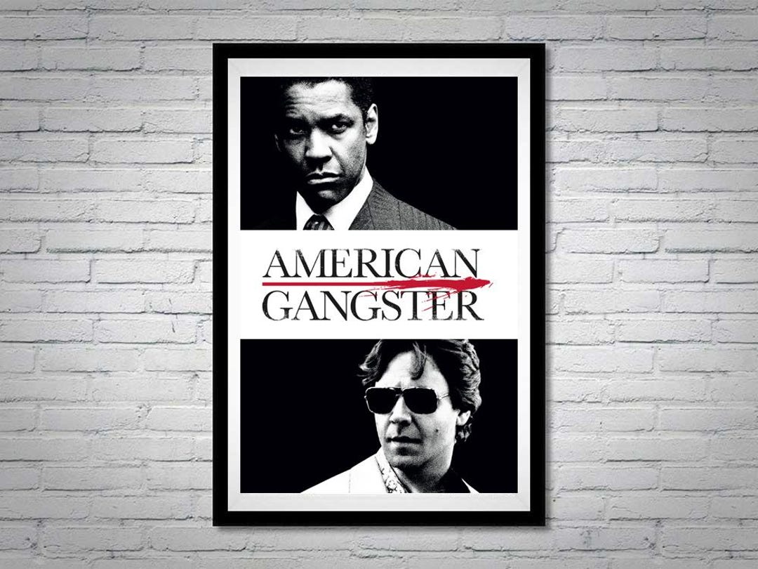 American Gangster Movie Poster Denzel Washington Russell Crowe - Etsy