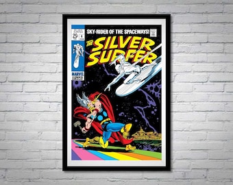 Silver Surfer Issue 4 Comic Book Poster Thor