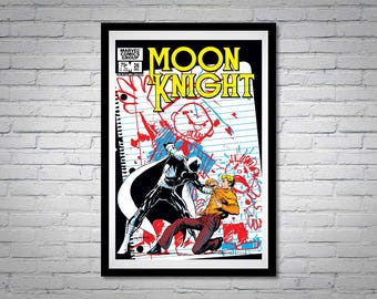 Moon Knight Issue 26 Comic Book Poster Drawing