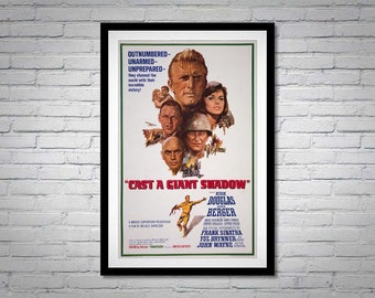 Cast a Giant Shadow Movie Poster Kirk Douglas