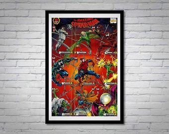 Marvel Cards Poster Spider-Man Venom Lizard Hobgoblin Mysterio Venom Carnage