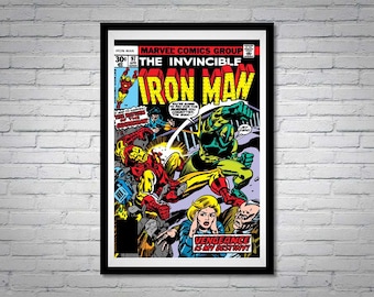 The Invincible Iron Man Comic Book Poster Issue 97 Guardsman