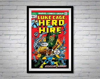 Luke Cage Hero for Hire Issue 6 Comic Book Poster Assassin in Armor