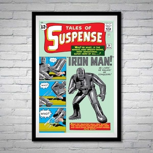 Tales of Suspense Issue 39 Comic Book Poster Iron Man He Lives Walks Conquers