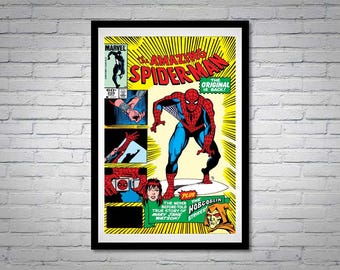 The Amazing Spider-Man Issue 259 Comic Book Poster The Original Back
