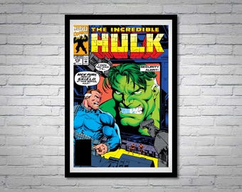 The Incredible Hulk Issue 410 Nick Fury Comic Book Poster