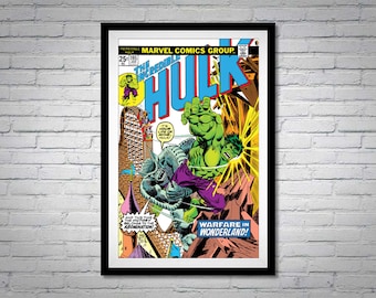 The Incredible Hulk issue 195 Comic Book Poster Abomination Fight