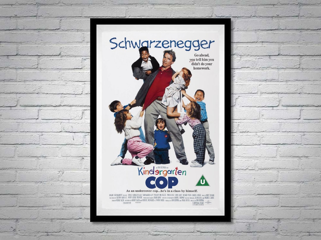 Kindergarten Cop Movie Poster Arnold Schwarzenegger - Etsy