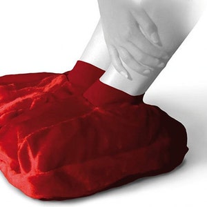 SANGER Foot Warmer Hot Water Bottle in Red - Made in Germany